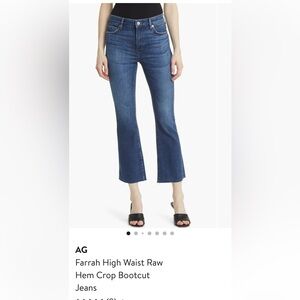 AG Adriano Goldschmied Women's Farrah High Waist Flare Crop Jeans